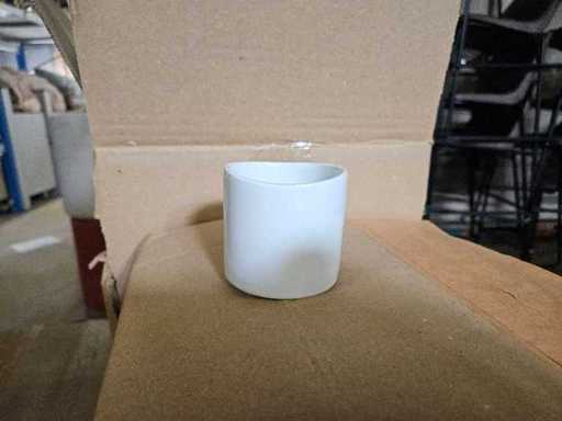 240x witte porselein potje 13cl 7cmØ