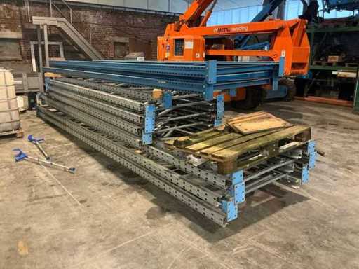 Disassembled pallet racking