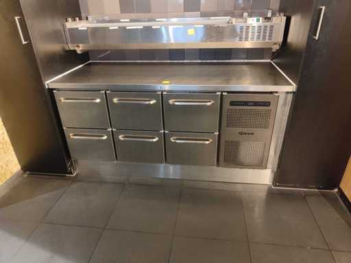 Chłodzenie stołu warsztatowego za pomocą saladiere