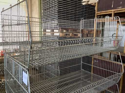 Stapelbare metalen manden (4x)