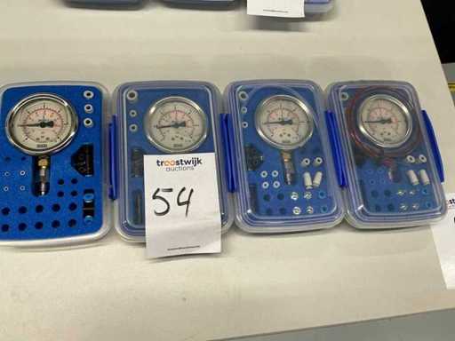 Wika Gevulde drukmeter EN837-1 5 bar/vacuum (4x)
