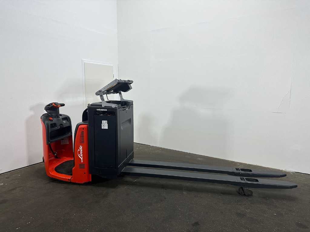 2018 Linde N20HP 2.000 kg 240 cm Transpallet con piattaforma Ant Stacker