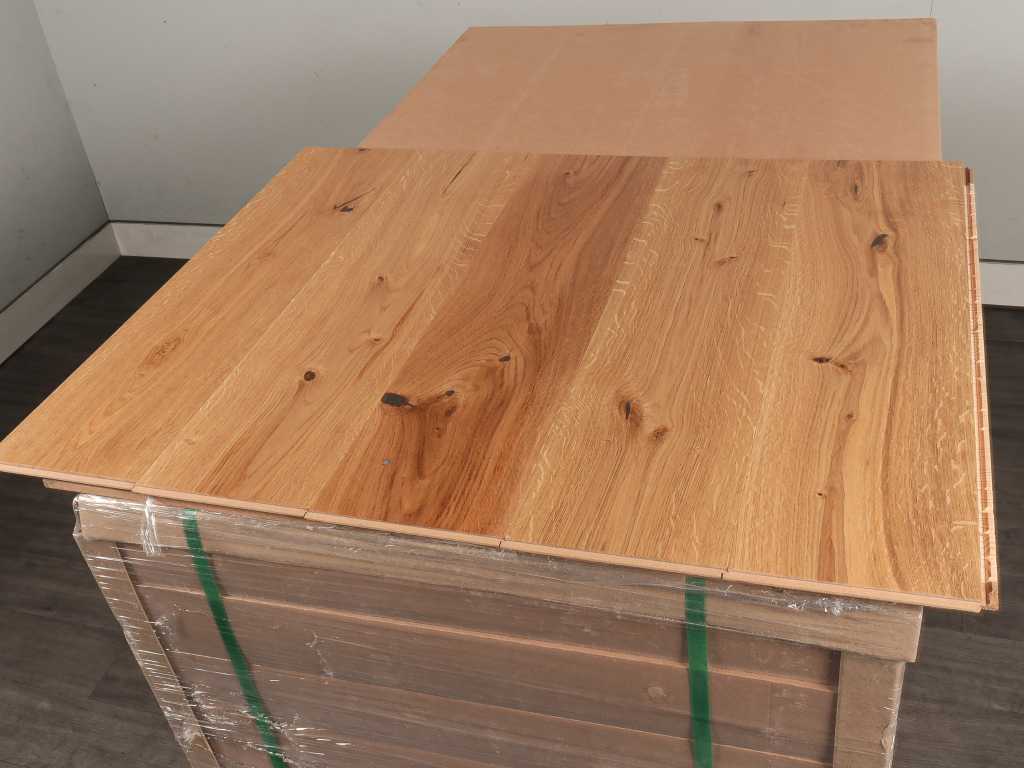 41 m2 Multiplank oak parquet - 725 x 180 x 14 mm
