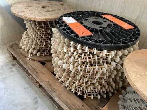 Voerkabel op haspel (2x)