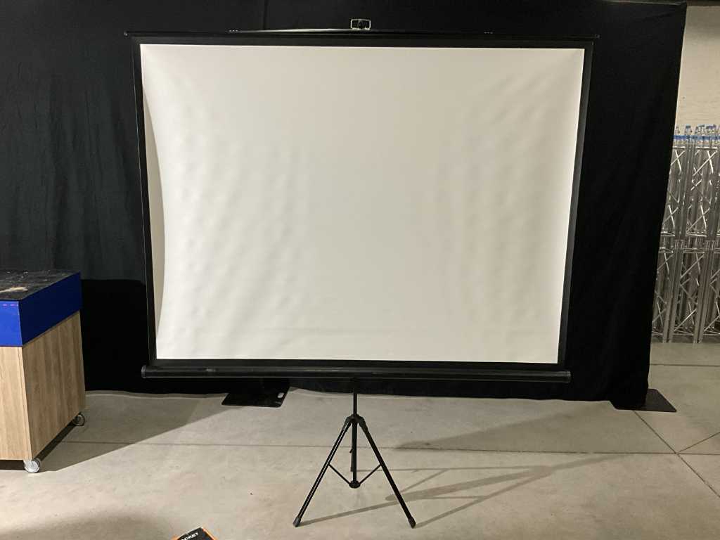 Roll-up projection screen and 2 various TV wall mounts