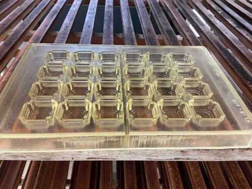 Batch of praline moulds