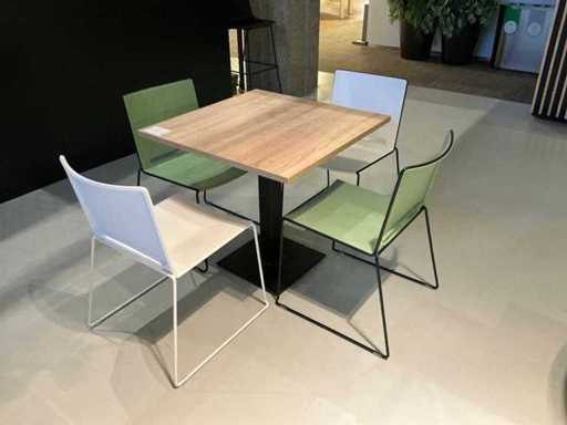 Striking Canteen Table with 4 chairs