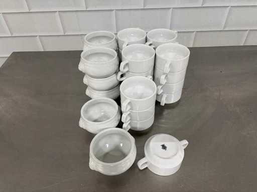 Soup bowl porcelain (28x)