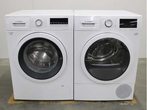 Seria Bosch|4 Pralka EcoSilence Drive i seria Bosch|6 Samoczyszcząca suszarka bębnowa z kondensatorem