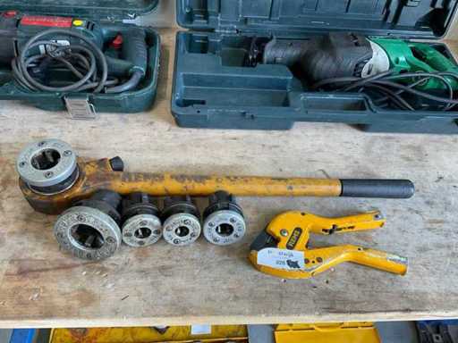 Threading kit and tube cutter