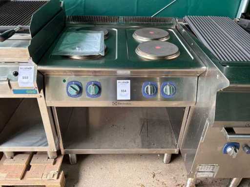Electrolux sobă cu 4 arzători electrică din oțel inoxidabil