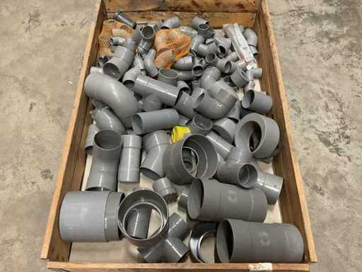 Batch of PVC fittings