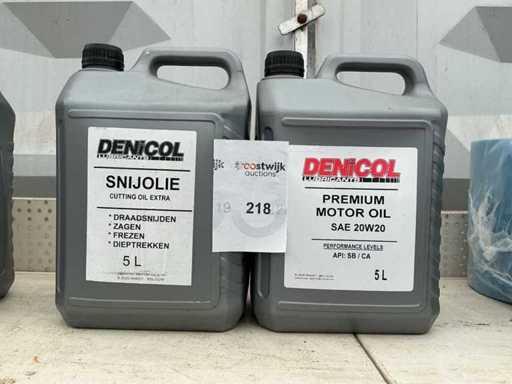 Denicol Fassung 5 Liter Schneidöl + Motoröl (2x)