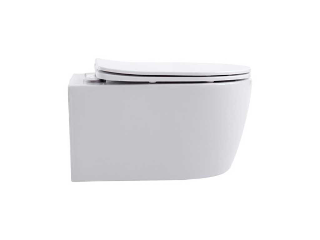 PRO OPHANG WC RIM-OFF + ZITTING - WIT - Toilet