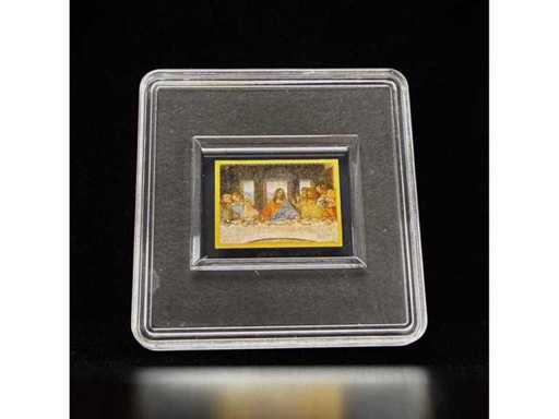 Leonardo da Vinci "Het Laatste Avondmaal" – 1/500 ounce fijn goud 999/1000 goudstaaf, Tokelau 1 dollar 2022, certificaat