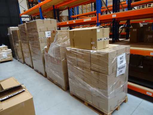 Lot de boules en verre, 6 palettes