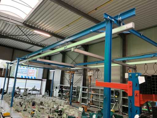 Strödter Gedemonteerde Vacuümheffer op railsysteem