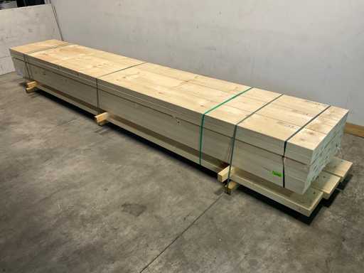 Gehobelter Fichtenbalken 540x29,5x7 cm (10x)