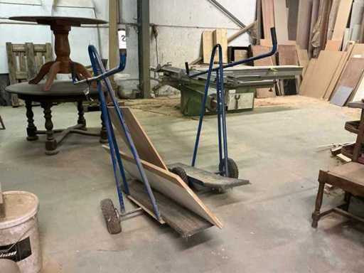 Chariot à plaques métalliques