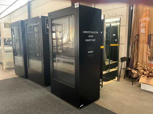 Mobile exhibition stand with TV SONY