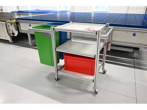 Mobiles Aluminiumlager / Hygienewagen