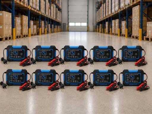 Battery charger - 12V 4/6/8A 10 pieces (10x)