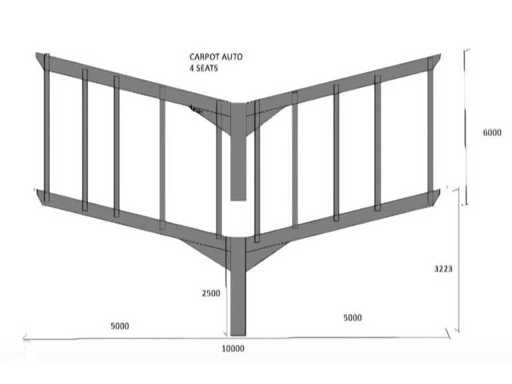EMANUEL STEEL CONSTRUCTION Carpot auto 4 places      