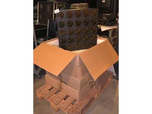 Luxibel - Set 4x Luxibel B25 - 25 x 10W RGB Amber Matrix LED