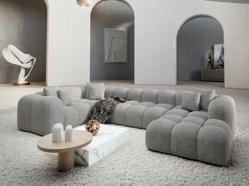 Papier à angle panoramique - Argent vif