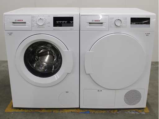 Bosch Series|6 VarioPerfect EcoSilence Drive Washing Machine & Bosch Series|4 Dryer