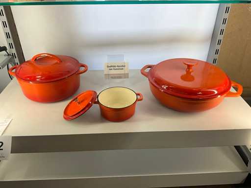 Gsw gietijzeren kookpottenset (3x)