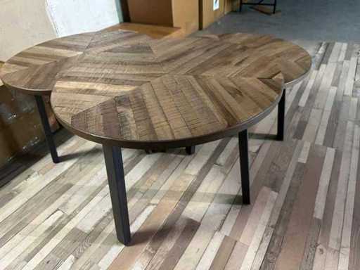 COFFEETAFELS BLAD MAAT 55 CM  TAUPE