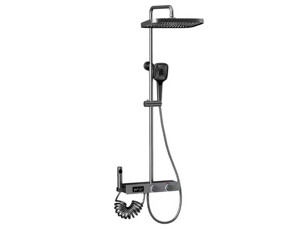 Luxury surface-mounted shower set BY22 grey NEW