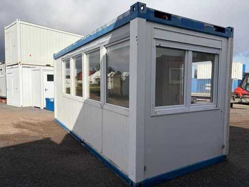 20ft. Container de birou / fereastră în față / intrare dublă