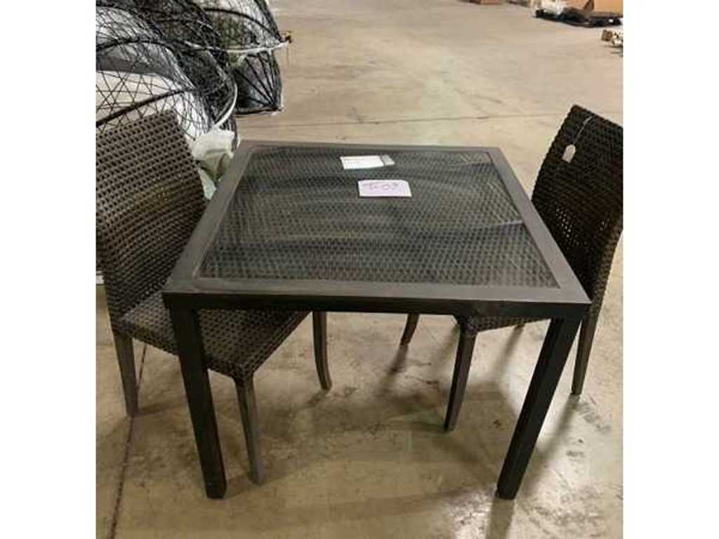 T-02 tafel + 2 stoelen