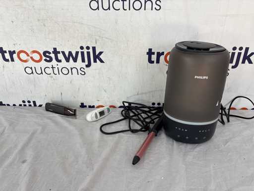 BaByliss Super-X Metal Series T991E – Beard Trimmer | Medisana TM 750 – Infrared thermometer | BaByliss – Curling iron | Philips HU1510 – Humidifier