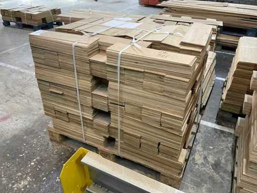 Oak mix veneer strips 4mm (2000x)