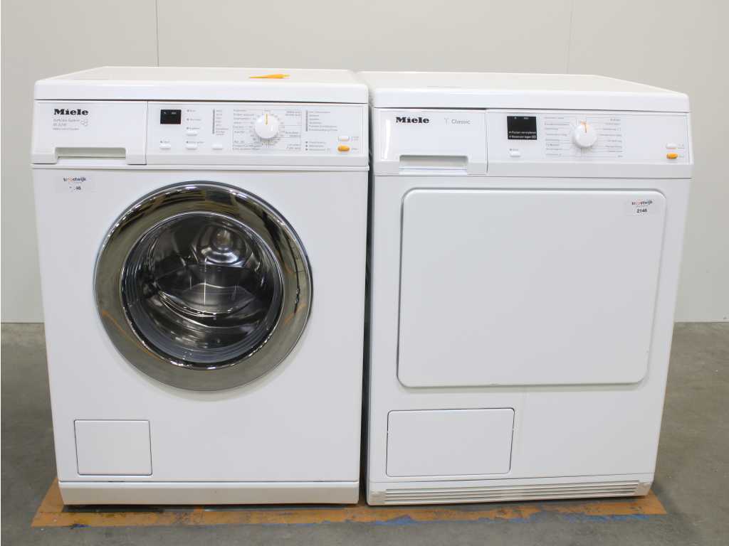 Miele W 3241 SoftCare System Washer & Miele T Classic Dryer