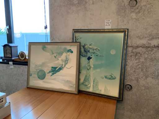 Stampa incorniciata Michael Parkes (2x)