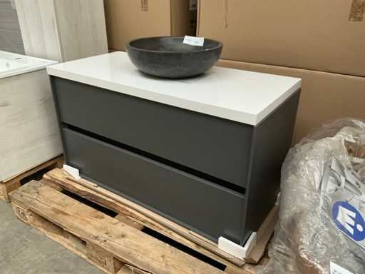 MB Bathroom furniture with washbasin 100cm