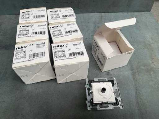 Base Niko pour gradateur universel à bouton rotatif (7x)
