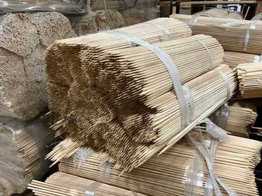 Pallet met bamboestok 40 en 170cm (2x)