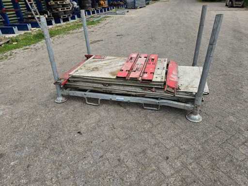 Aluminiowa naczepa z bocznymi panelami