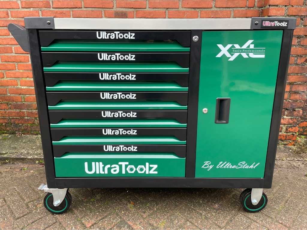 2024 UltraToolz 7/6 jumbo grün Werkzeugwagen