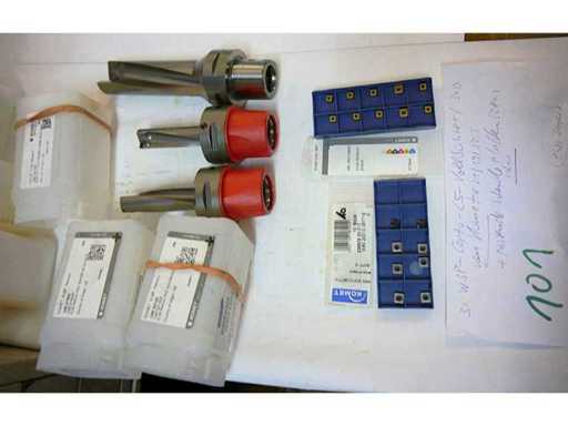 Komet - WSP-Capto-C5 Foreuse solide (3x)+ WSP Adapté, tous inutilisés