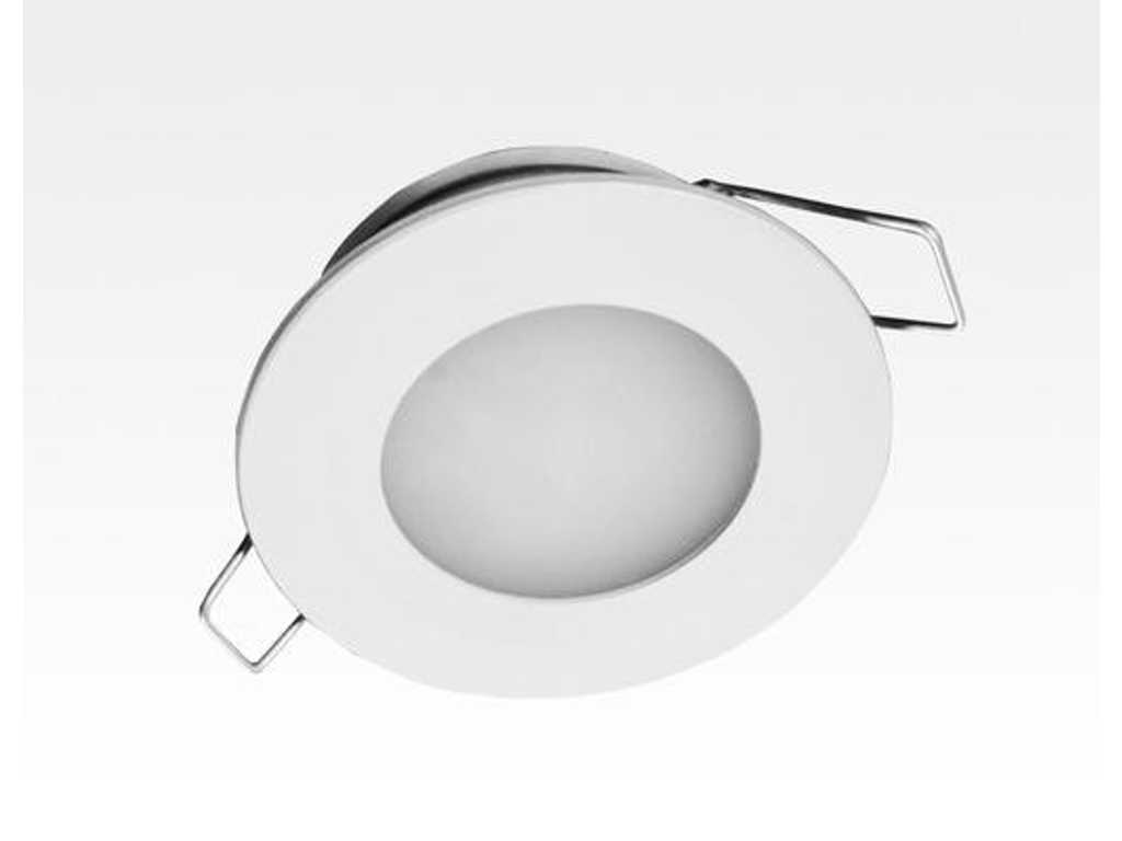 Package of 12 - 2W LED Recessed Downlight White Round Neutral White 1.5m Cable / 4000-4500K 180lm 24VDC IP65 120 Degree Lighting Wall Light Ceiling Lamp Interior Light Recessed Light Office Light Path Lighting Aisle Lighting