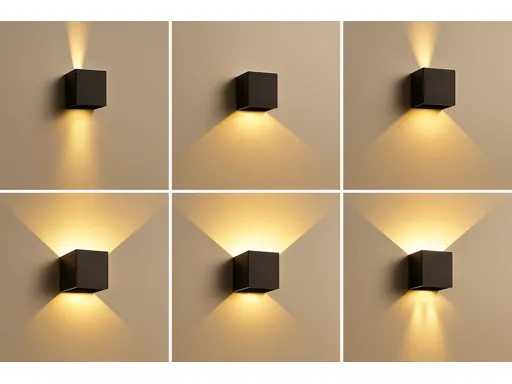 Cube Black Bidirectionele LED Wandlamp – 2x5W – 3500K Neutraal Wit – IP54 (SW-2312-2) (x40)