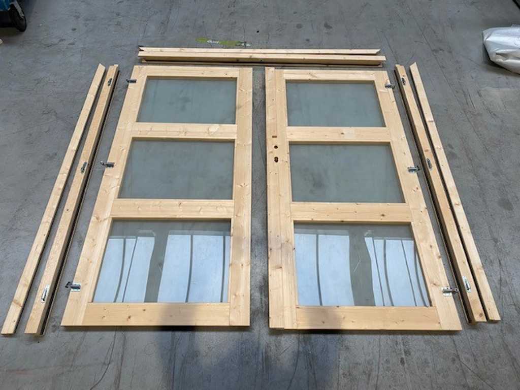 Dubbele deur met matglas (BDD33)