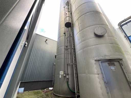 1988 Zeppelin 110 m3 Vertical Aluminum Storage Silo