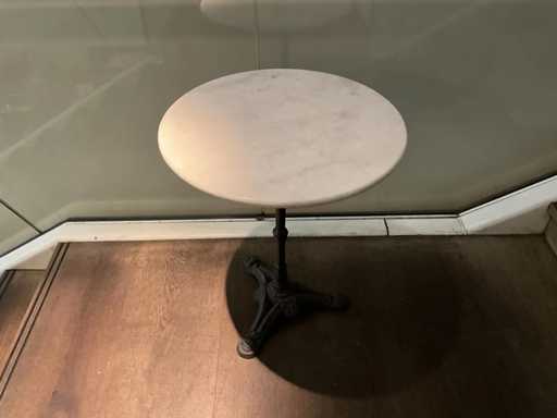 Marmurowy stolik tarasowy bistro (2x)